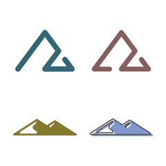 Mountain Logo Template Icon