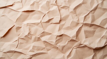 Obraz premium Soft Crumpled Paper Texture with Pale Brown Tones for Branding and Copy Space