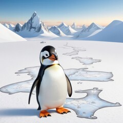 Fototapeta premium Penguin Explorer 