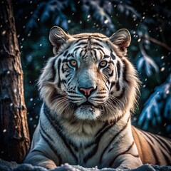 White Show Tiger in Wither