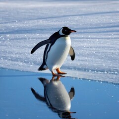 Obraz premium Penguin Skater 