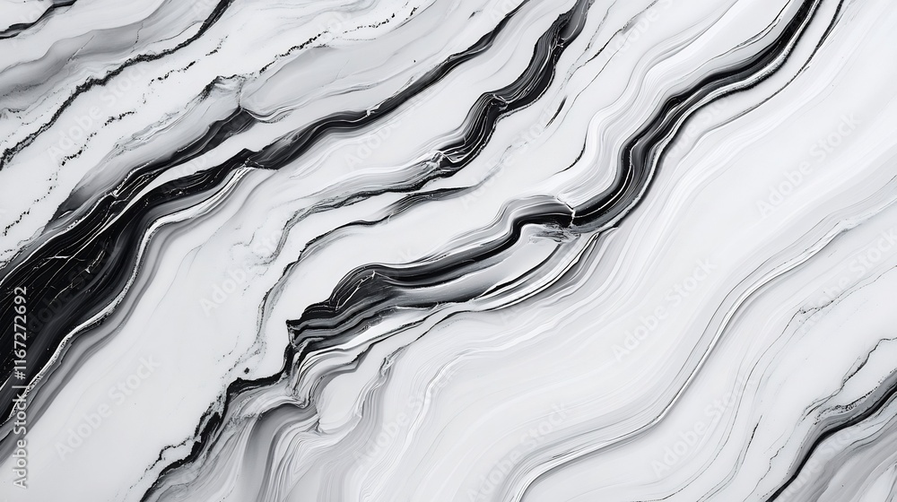 Aufkleber luxurious gray marble texture with subtle gradients and fluid patterns