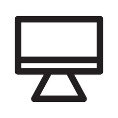 Computer icon with a sleek monitor design, ideal for technology, work, or digital concepts.