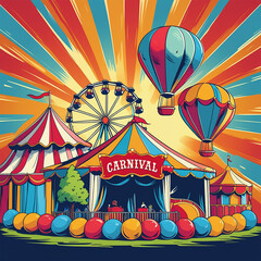 The Enchanted Fairground: A Celebration of Lights, Joy, and Whimsy