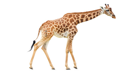 Fototapeta premium Young Giraffe Walking African Wildlife Safari Animal Nature Photography