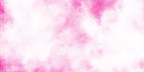 Grunge frame Soft pink watercolor background, summer winter day and pattern clouds backdrop pink color, pink kraft paper texture, abstract coral shades aquarelle illustration.	
