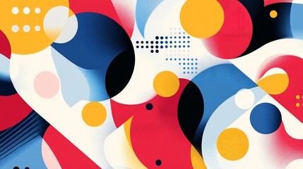 Abstract colorful shapes pattern. (1)