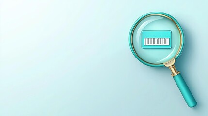 Change Your Password Day A magnifying glass over a keyboard representation on a blue background.