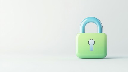 Fototapeta premium Change Your Password Day Colorful padlock symbolizing security and protection of data.