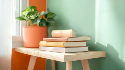 Soft Pastel Library Corner