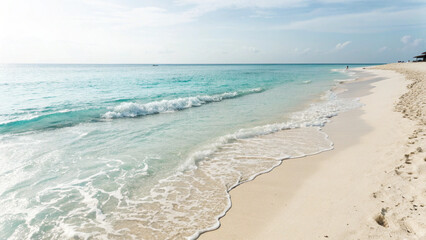 beach in the morning