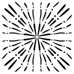 Obraz premium hand drawn circular pattern traditional motif and ancient oriental ornaments