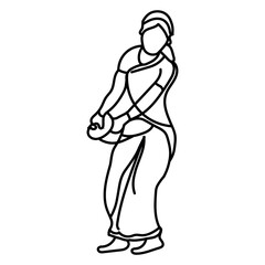 silhouette of a woman