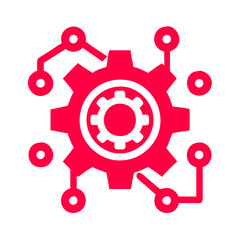 Obraz premium gears and cogs i con