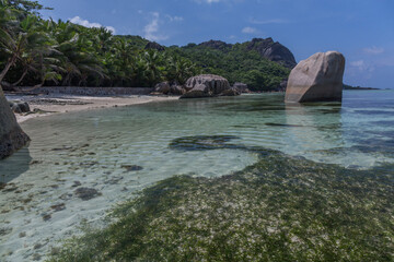 Obraz premium seychellen anse source d'argent