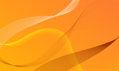 orange business smooth lines wave curves with soft gradient abstract background