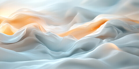 Obraz premium abstract composition. White, glossy, viscous mass flows in a beautiful pattern