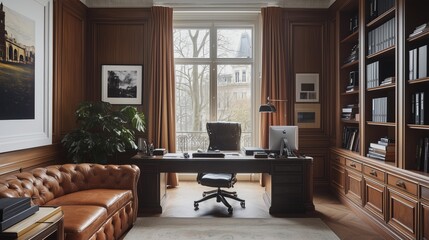 Vintage Home Office Modern Style Classic Elements