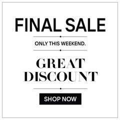Final Sale Only This Weekend Great Discount Shop Now