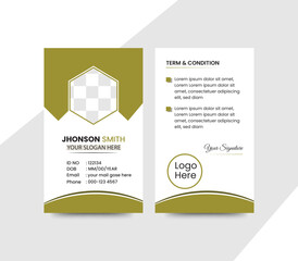 Modern Corporate ID card Design Template