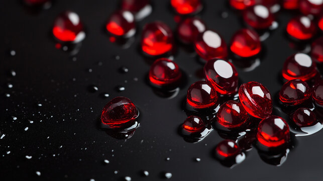 Beautiful stone background wallpaper with red garnet