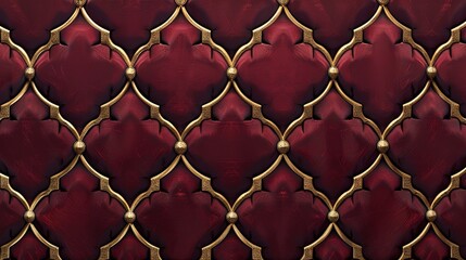 Fototapeta premium burgundy seamless pattern wallpaper