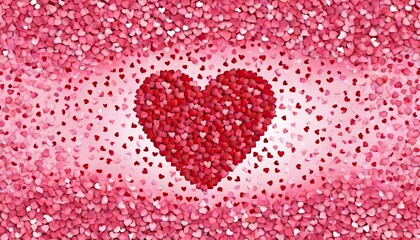 Obraz premium A Heart Made of Tiny Hearts: A Valentine's Day Image