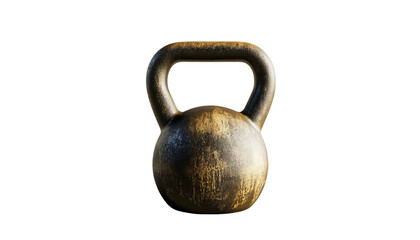 A kettlebell designed for strength training and fitness exercises.