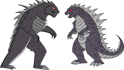 Gil-monster bundle design art and illustrator eps