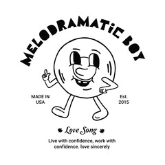 vinyl record cartoon character illustration