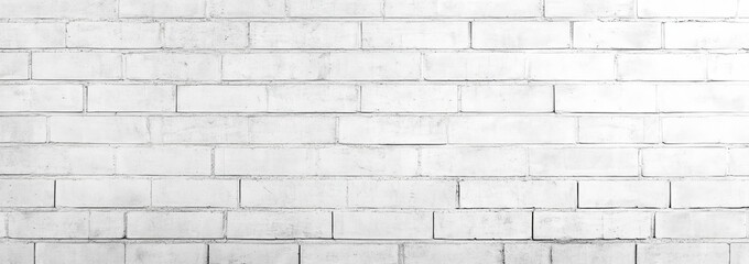 Naklejka premium Aged white brick wall background with rustic charm.