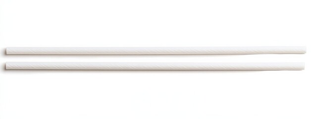 Eco-friendly drinking straw made from biodegradable material.