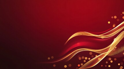 red background with ornament