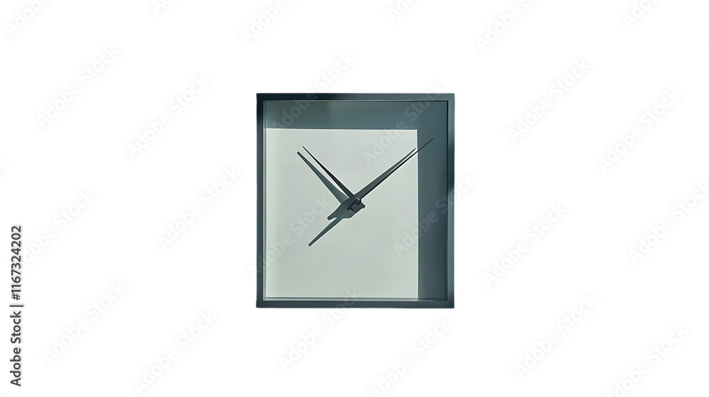 Poster a minimalist wall clock with a simple design and clear face for timekeeping.