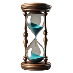 hourglass ; isolated on a transparent background