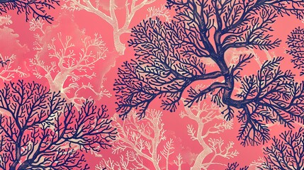 coral seamless pattern wallpaper