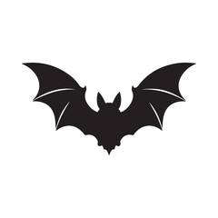 Halloween bat set. Black silhouette Halloween bat vector illustration, set of halloween bats halloween bat and bats Bats Silhouettes
 