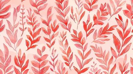 Fototapeta premium coral seamless pattern wallpaper