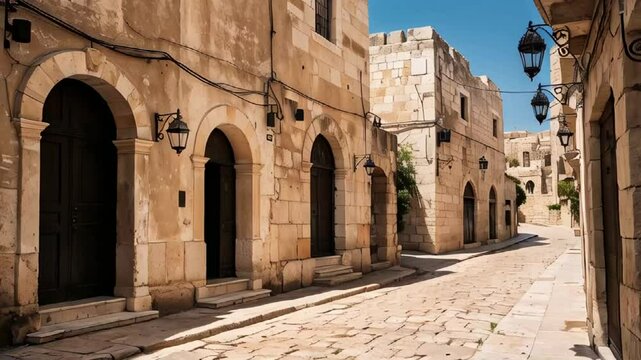 Bethlehem beautiful old street to whit people sunnah summer dai

