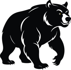 Silhouette of a Powerful bear