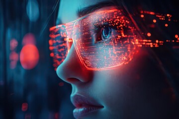 futuristic metaverse landscape illustrating augmented reality elements vibrant colors and interactive features creating an immersive digital experience