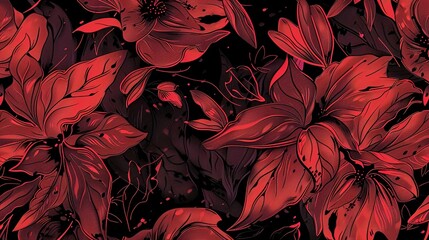 crimson seamless pattern wallpaper