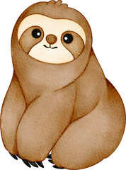 watercolor sloth © Je