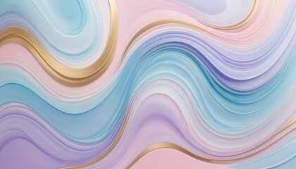 Pastel Wave Abstract Background Design