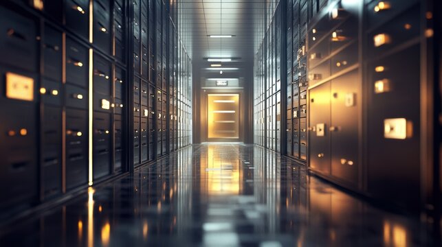Secured Server Room: Digital Fortress, Data Haven,  Cybersecurity Architecture