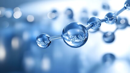 Abstract Molecular Structure Illustration