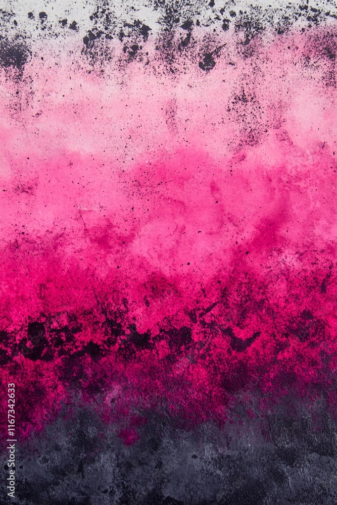 Poster abstract background transitioning from deep magenta into black with a gritty grain texture.