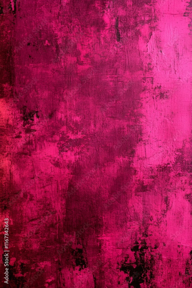Poster abstract background transitioning from deep magenta into black with a gritty grain texture.