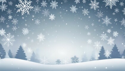 white background with snow flakes