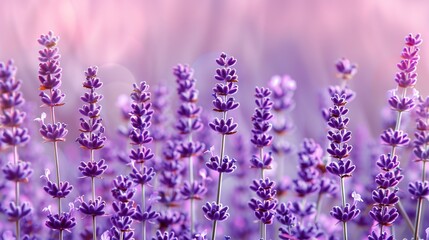 Obraz premium lavender seamless pattern wallpaper